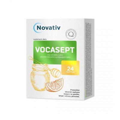 Novativ Vocasept 24 pastylki do ssania