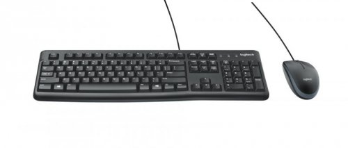 Zestaw klawiatura + mysz Logitech MK120 920-002562 (membranowa; USB 2.0; (US); kolor czarny; optyczna; 1000 DPI)