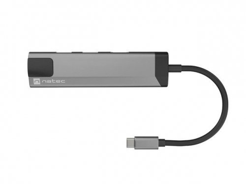 NATEC MULTIPORT FOWLER GO USB-C -&gt; HUB USB 3.0 X2, HDMI 4K, USB-C PD, RJ45 NMP-1985