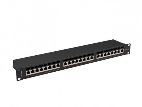LANBERG PATCH PANEL 24 PORT 1U 19&quot; KAT.6A FTP CZARNY PPSA-1024-B