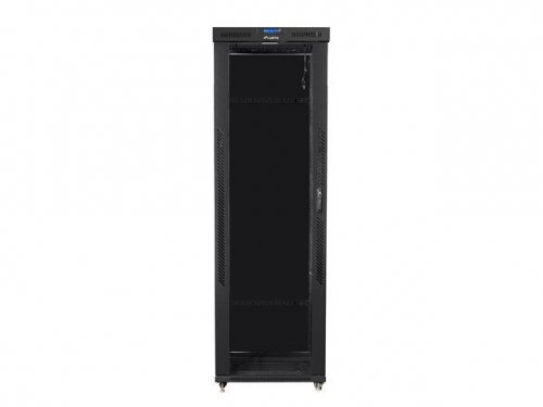 LANBERG SZAFA STOJĄCA RACK 19&quot; 47U 800X1000 DRZWI SZKLANE LCD CZARNA FF01-8047-12BL (FLAT PACK)