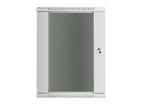 Szafa montażowe Lanberg WF01-6618-10S (18U; 900mm / 600mm / 600 mm; wisząca; Szklane; 19&#039;&#039;; kolor szary)