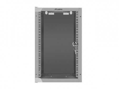 Szafa rack Lanberg WF10-2309-10S (9U; 462mm / 280mm / 310 mm; wisząca; Szklane; 10&quot;; kolor szary)