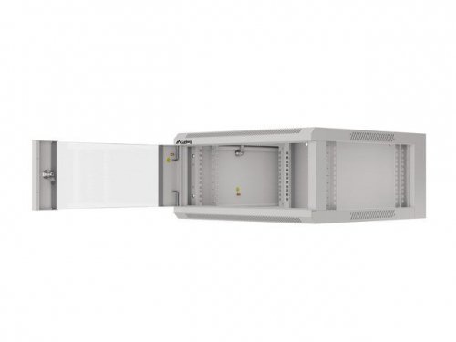 LANBERG SZAFA WISZĄCA 19&quot; 4U 570X600 SZYBKI MONTAŻ (SZARA, FLAT PACK) WFFA-5604-10S