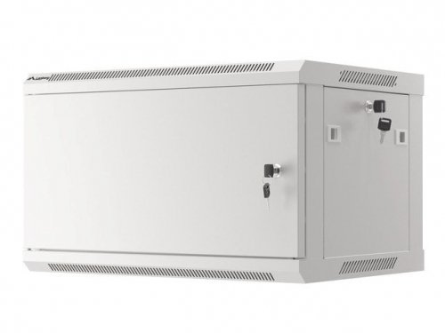 LANBERG SZAFA WISZĄCA RACK 19&quot; 6U 600X450 DRZWI METALOWE SZARA (FLAT PACK) WF01-6406-00S