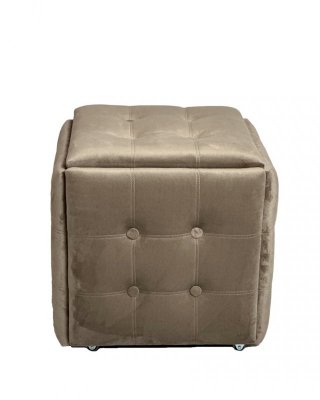 Puf-transformator 5w1 - 5 taboretów w 1 pufie cappuccino velvet 2284