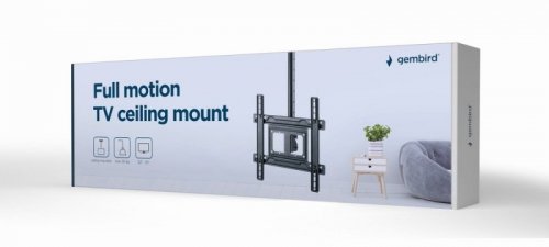 GEMBIRD PEŁNOOBROTOWY UCHWYT SUFITOWY DO TELEWIZORA 32&quot; - 70&quot;, VESA MAX 400 X 400MM, DO 50KG