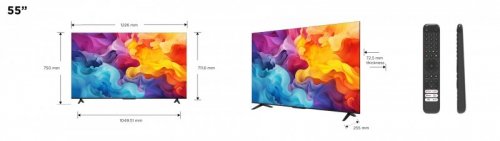Telewizor TCL 55P655 55&quot; 4K Ultra HD Google TV Dolby Atmos DVB-T2 Tytan