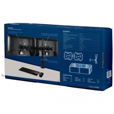 ARCTIC Z2 Basic uchwyt / stojak do monitorów 68,6 cm (27&quot;) Biurko Czarny