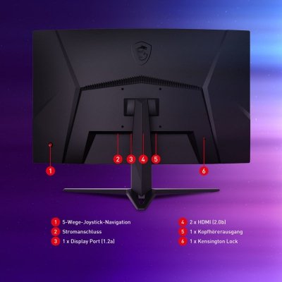 MSI G32CQ4DE E2 monitor komputerowy 80 cm (31.5&quot;) 2560 x 1440 px Wide Quad HD LCD Czarny