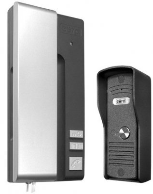 DOMOFON EURA ADP-30A3 &quot;uno&quot; grafitowo-srebrny