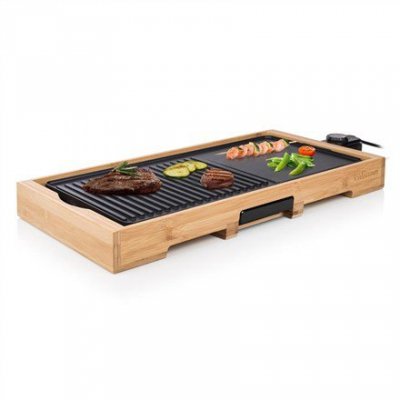 Tristar BP-2641 grill Gril Blad Prąd elektryczny Bambusowy, Czarny 2200 W