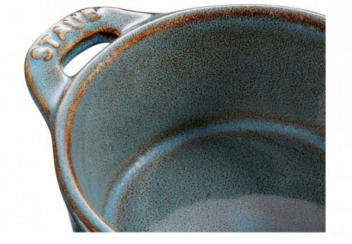STAUB Mini Cocotte Okrągły 4 szt. - 200 ml 40508-160-0 Antyczny turkusowy
