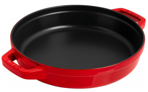 Zestaw 3 naczyń żeliwnych z pokrywką Staub - 24 cm, Czerwony