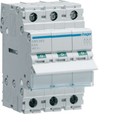 Hager SBN363 wyłącznik instalacyjny 3 3 moduł(y)