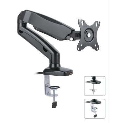 Techly ICA-LCD 514 uchwyt / stojak do monitorów 68,6 cm (27&quot;) Biurko Czarny