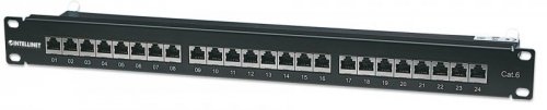 Intellinet Patch panel 19&#039;&#039; 24 porty STP kat. 6 czarny