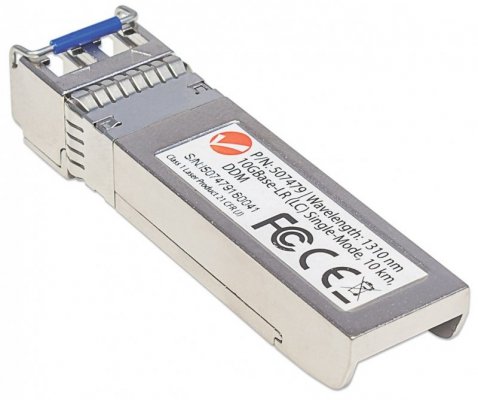 Intellinet 507479 moduł przekaźników sieciowych Swiatłowód 11100 Mbit/s SFP+ 1310 nm