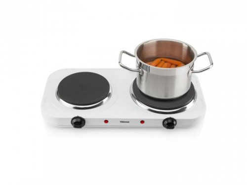 Tristar KP-6245 płyta kuchenna Biały Blat Płyta uszczelniona 2 stref(y)