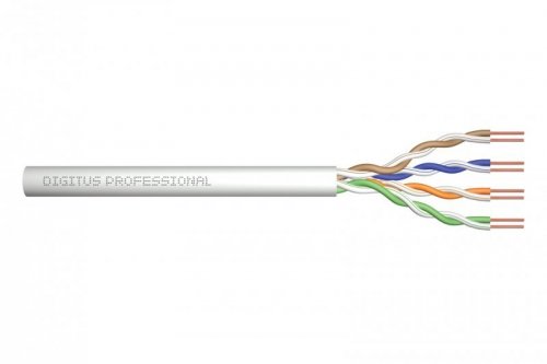 Kabel U/UTP DIGITUS DK-1511-V-305-1 (UTP; 305m; kat. 5e; kolor szary)