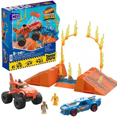 Hot Wheels Tiger Shark Kaskaderski skok Zestaw klocków HKF88