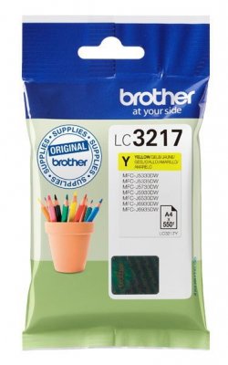 Brother LC-3217Y nabój z tuszem 1 szt. Oryginalny Żółty