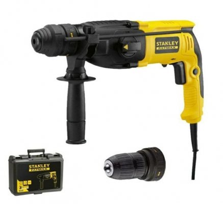 młotowiertarka sds+ 800w, 2.4 j, 0-4,670 ud./min, kufer