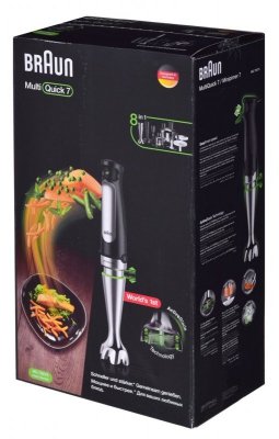 Braun MQ 7087X 1,2 l Blender immersyjny 1000 W Czarny, Stal nierdzewna