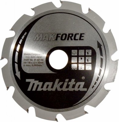 MAKITA PIŁA TARCZOWA  190x30x12Z MAKFORCE DREWNO