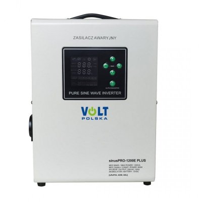 Przetwornica VOLT POLSKA SINUSPRO 1200E PLUS 12V 800/1200W LiFePO4, MENU