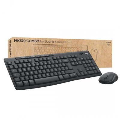 Logitech 920-012065 klawiatura Dołączona myszka Biuro RF Wireless + Bluetooth QWERTZ Niemiecki Grafitowy