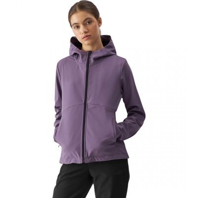 Kurtka damska softshell 4F F285 ciemny fiolet 4FWAW24TSOFF285 50S  S