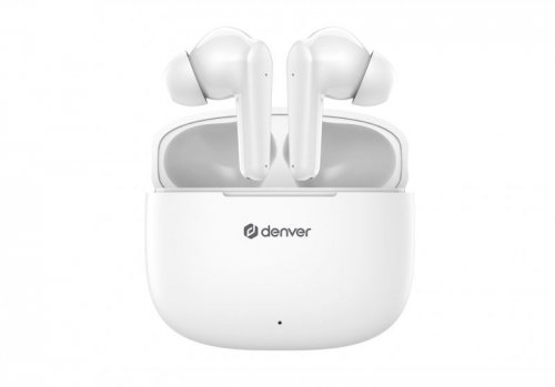 Denver TWE-48W Zestaw słuchawkowy True Wireless Stereo (TWS) Douszny Połączenia/muzyka Bluetooth Biały