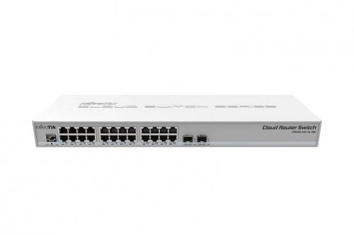 ROUTER / PRZEŁĄCZNIK SIECIOWY 24PORT 1000M CRS326-24G-2S+RM MIKROTIK