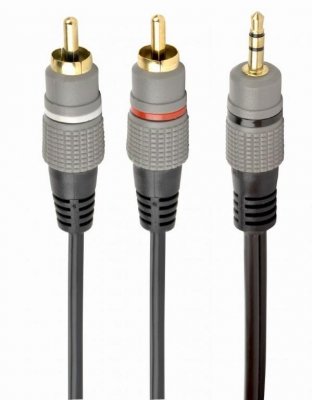 KABEL AUDIO 3.5MM TO 2RCA 1.5M GOLD CCA-352-1.5M GEMBIRD