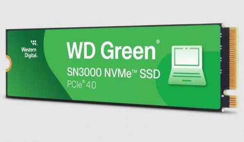 SSD PCIE G4 M.2 NVME 500GB/GREEN SN3000 WDS500G4G0E WDC