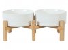 Zolux Miska ceramiczna dla psa i kota Keramo Duo 2x700ml biała