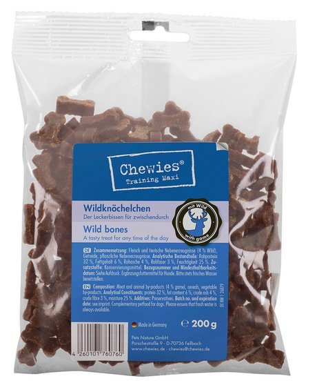Chewies Goodies (Training) Kosteczki Maxi Dziczyzna 200g