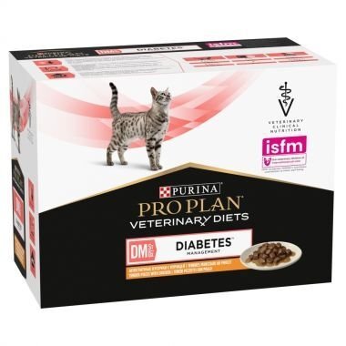 Karma dla kotów Purina Pro Plan Veterinary Diets DM St/Ox Diabetes Management 85 g opakowanie 10 x 85 g 