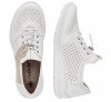 Półbuty sneakersy 41 RIEKER L3254 białe złote damskie żurowane