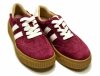 Półbuty sneakersy 40 skóra FILIPPO 6776 bordowe skórzane zamsz bordo
