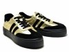 Półbuty sneakersy 37 skóra FILIPPO 6841 złote czarne skórzane 