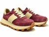 Półbuty sneakersy 39 skóra FILIPPO 7112 bordowe skórzane bordo zamsz 