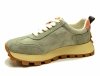 Półbuty sneakersy 40 skóra FILIPPO 6743 khaki skórzane pomarańczowy zamsz 