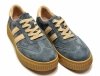 Półbuty sneakersy 37 skóra FILIPPO 6776 szare skórzane zamsz beżowe