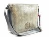 TOREBKA listonoszka MONNARI BAG 0240 srebrna szara wąż