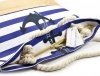 TORBA damska plażowa biała granatowa GERARD PASQUIER