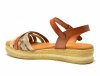 Sandałki 40 skóra VERANO 14633 na platformie camel skórzane brąz