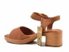 Sandały 39 JANA 28374 sandałki camel na obcasie