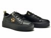 Półbuty sneakersy 37 skóra FILIPPO 3533 czarne skórzane 